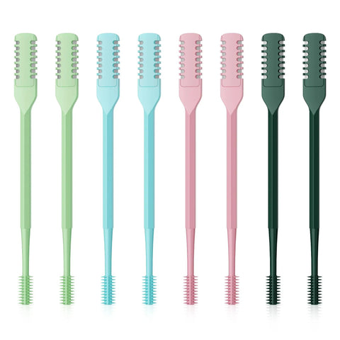 Colorful handle brushes for 2 In 1 Nasal Hair Cutter Kit For Women And Men Portable Nose Trimmer With Double Sided Blades