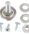 Close-up of 1-1/8 Inch Stem Rocker Bearing Assembly With Glider Hardware For Easy Do It Yourself Furniture Repair Mounting Kit Includes Self Tapping Screws And Nuts Replacement Part 124094 Easy Install, showing screws and nut components.