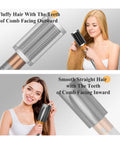 Dope Smoothing Brush Attachment For Dyson Airwrap That Tames Frizz And Creates Silky Smooth Straight Hair in use