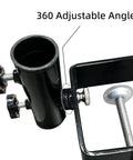 Heavy Duty Patio Umbrella Clamp Clip Steel Stand Holder Mount For Fence Posts Railings Bleachers And Tailgates Fits 1 To 1.5 Inch Poles