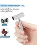 Hand holding Diamond Grinding Wheel Dresser Stone Kit Two Pack For Truing Grinding And Deburring Wheels With Steel Body