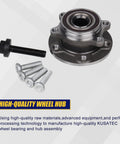 513253 Front And Rear Wheel Bearing And Hub Assembly Compatible With Audi A3 Q3 TT Quattro And VW Jetta Passat