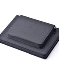 24 Slot Fountain Pen Case Black Organizer Bag Waterproof Canvas Pen Display Holder With Individual Slots And Zippered Storage Case
