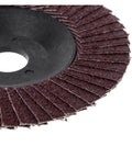 Close-up of Six Pack 100 mm Polishing Wheel Disc Set for grit angle grinder with spindle threads and CNC precision tooling.