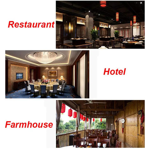 Restaurant, hotel, and farmhouse dining setups for Lazy Susan Turntable Bearing For Large Round Dining Tables.