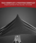 Black nitrile disposable glove with raised diamond texture grip (close-up view)