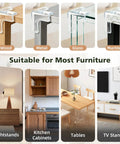 Tough As Nails Table Corner Guards 8 Pack Giant T Shaped Corner Protectors For Baby clear silicone on various furniture types.