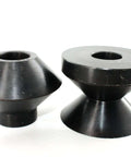 Black 90 Degree Hem Roll Dies Set For Bead Roller, 19.05mm finish, fits 22mm shafts, black oxide coated for sheet metal fabrication