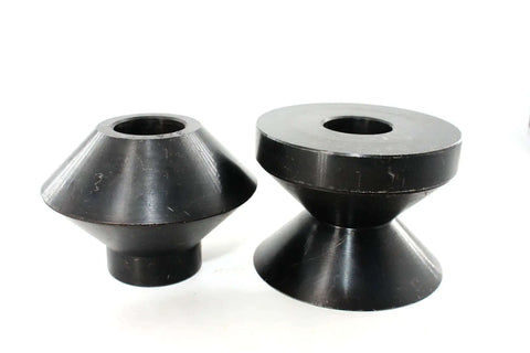 Black 90 Degree Hem Roll Dies Set For Bead Roller, 19.05mm finish, fits 22mm shafts, black oxide coated for sheet metal fabrication
