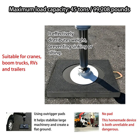 Ultra Tough Anti Sink Leveling Blocks Built Like A Tank Hdpe Jack Pads With Sturdy Carry Handles To Square Up Rv Campers And Trailers On Gritty Mud Or Loose Sand