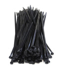 500 Pack 14 Inch Nylon Cable Ties Heavy Duty Workhorse 120 Pound Tensile Strength UV Resistant Black Weatherproof Zip Ties