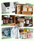No Sweat Portable Label Maker With Bluetooth And One Touch Offline Printing For Sweet Home Office Organization Ready To Roll Including Tape In Classic Green White Finish labels on organized jars, medications, and baked goods.