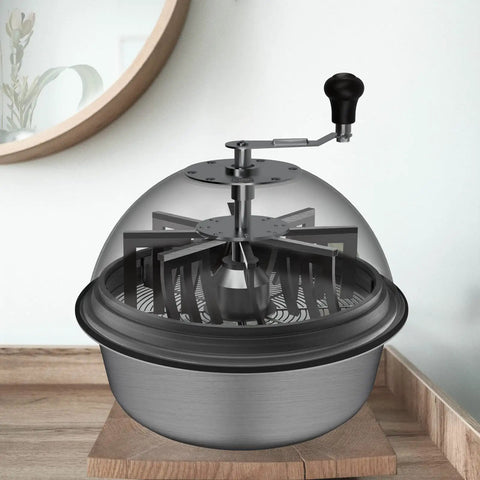 16 Inch Bud Leaf Bowl Trimmer With Clear Visibility Dome And Sharp Stainless Steel Blades For Twist Spin Cutting