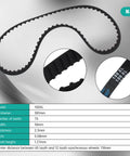 XL belt specifications with model 150XL, 381mm perimeter and tooth details