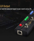 XLR Output on Acoustic Guitar Pedal Multi Effects With Analog Preamp And 2 Band EQ Warm Natural Tone Chorus Delay Reverb