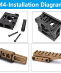 M4 installation diagram with 4 Piece Steel M4 Screws For Red Dot Optics Risers And Micro Mounts Built To Last Durable Corrosion Resistant Hardware