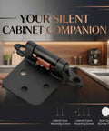 Matte Black Cabinet Door Hinges Two Pairs Four Pack Self Closing Half Inch Partial Overlay Semi Concealed Face Frame Surface Mount