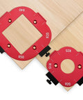 2 Pack Router Corner Radius Template Kit All Metal Aluminum Jig For Woodworking 8-In-1 Arc Guide Set R10 To R50