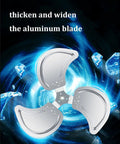 Close-up of heavy duty aluminum blades for Heavy Duty 21 Inch High Velocity Electric Floor Fan Built Different With Eight Crank Speeds And Rugged Steel Blades For Garage Shop Warehouse Or Basement Chill.