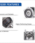 Rear Wheel Hub Bearing Assembly For Nissan Altima 2002 2006, Maxima 2004 2008, Quest 2004 2009 5 Lug Direct Fit OEM Replacement product features