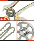 Engine Timing Chain Kit With VVT Sprocket For Honda And Acura 2.4L Engines components and details view