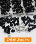 230 Pcs M5 T Nuts And T Slot Bolts Set With Hammer Head T Slot Nut And Hex Button Head Socket Cap Screws For 2020 Aluminum