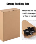 72 Pcs Wire Shelf Clips for 1 Inch Posts in a strong packing box with lock clip replacements shown inside.