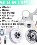 Stihl MS271 MS291 Chainsaw Clutch Drum And Oil Pump Kit With Sprocket Oil Filter Washer Worm Gear And Spark Plug For 325 Pitch 7 Tooth Drum Replacement