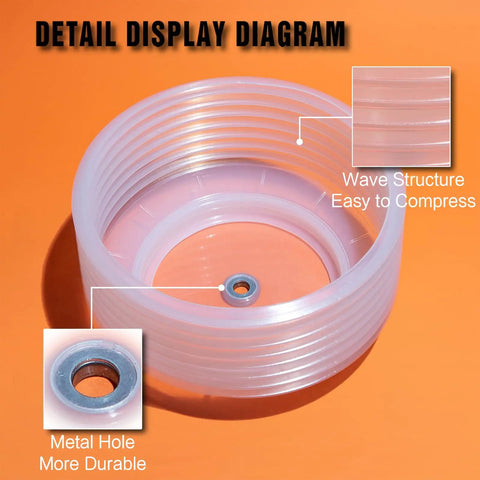 Badass Bimetal Recessed Light Hole Saw Kit 6 1/4 And 4 1/4 Inches with durable dust catch bowl showing wave structure.