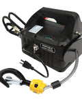 Heavy Duty Electric Lifting Hoist 1100 Lbs Load Capacity Plus 1500 Watt Motor Winch Crane with control handle and hook.