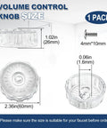 Up Your Bathroom Game With This Awesome MXT11 Shower Handles Kit, A Super Clear Acrylic Replacement Knob That Fixes Your Mixet Tub Or Faucet Control Smoothly For A Fresh Look and Perfect Flow. clear acrylic knob 2.36in 1-pack