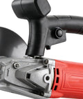 Straight Up Tough 3000W Stone Cutting Saw And Wall Groove Cutter Pro 220V Angle Grinder handle and motor detail.