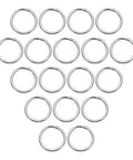 40Pcs 304 Stainless Steel Split Key Rings Open Jump Rings 1.4mm Thick 20mm OD Flat Keychain Loops For Keychains Car Keys And DIY Jewelry Making Craft Projects