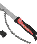 Chain Whip And Cassette Lockring Tool Kit For 7 8 9 10 11 12 Speed Shimano And Sram with rubber grip handle.