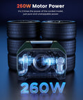 Image of Vortex S7 Cordless Tire Inflator For Heavy Duty Vehicles With 160 PSI Portable Air Compressor 38400 mAh Battery