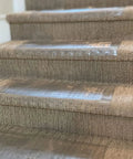 Clear Stair Tread Protectors Set Of 2 24 X 8 Inches Slip Resistant Vinyl Treads With Gripper Teeth For Carpeted Stairs Protection