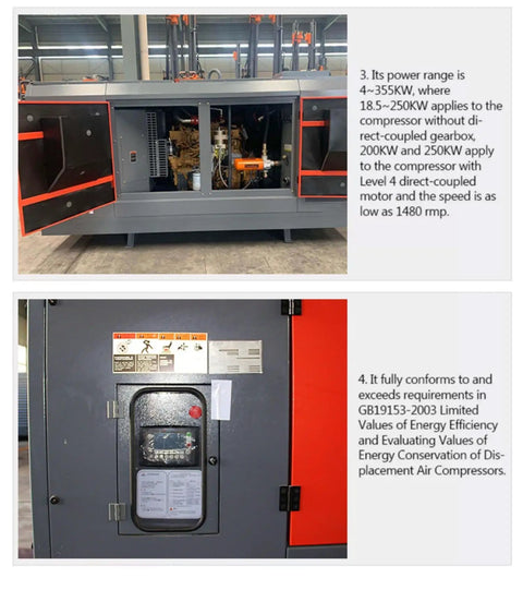 Heavy Duty Electric Mobile Screw Air Compressor For Construction And Mining. High Pressure Industrial Diesel Portable Compressor With 10 To 24 Cfm Airflow. Perfect For Quarry Drilling And Infrastructure Projects Featuring Customizable Options And