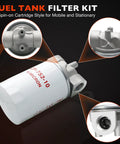 Heavy Duty Hydraulic Oil Filter Assembly 10 Micron For Petroleum Fluids Three Quarters Inch NPT Return Line Filter Housing