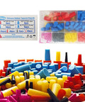 Ugrandf 300 Pcs High Temp Silicone Tapered Masking Plugs Kit For Powder Coating And Painting Seals Like A Champ Without Melting Or Deforming, assorted sizes