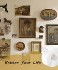 Wall art secured with Four Pack Double Sided Mounting Tape 1.2 Inch By 120 Inch Heavy Duty Adhesive