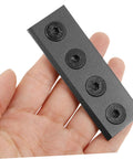 Sturdy Metal Barn Door Track Connector Kit For No Drama Smooth Operation Black Replacement Track Connecting Brace