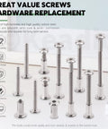 Tough As Nails M6 Socket Cap Bolts And Barrel Nuts Assortment Kit With Hex Setter Tool, 141 pieces, carbon steel screws.