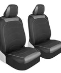 Black Cloth Car Seat Covers For Front Seats Premium Bucket Style Fits Cars Trucks SUVs With Removable Headrests