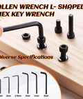 Close-up of 2mm L-shaped hex key in use, part of the 60 Pieces 2mm L Shaped Hex Key Wrench Set Allen Wrench Kit for DIY and repairs.