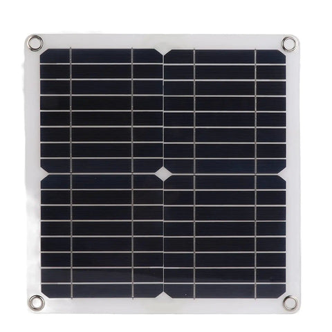 Portable 200W 12V Solar Panel Kit With Controller For Outdoor Adventures Power Your Cycling Hiking Camping Mountaineering With Monocrystalline Panel On The Go 20A Efficient Lightweight Energy Solution. Close-up view of monocrystalline panel with metal grommets.
