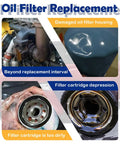 Engine Oil Filter Replaces OEM PF66 PF66F 12727115 55495105 for Chevy Silverado Suburban Tahoe Six Pack, various filter issues shown