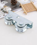 Heavy Duty V Groove Sliding Gate Wheel With Bracket Double Bearing Caster for rolling doors galvanized steel