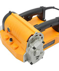 Professional Electric Wall Planer Featuring Handheld Firm Grip And Hassle Free Depth Adjustment For Slick Indoor And Outdoor Wall Prep Knocking Out Ceiling Smoothing Like A Champ With Rock Solid Tungsten Blades, showing motor and grips.