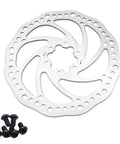 Disc Brake Rotor 160mm With Six Bolts Stainless Steel For MTB Mountain Road BMX Bikes Built For Tough Trails And Everyday Rides Delivers Consistent Modulation And Beefy Stopping Power And Quiet Braking