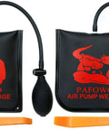 Two Piece Air Wedge Bag Pump Kit For Easy Vehicle Lifts And Precise Alignment Tool Heavy Duty Inflatable Shim Bag With 300 LB Rating